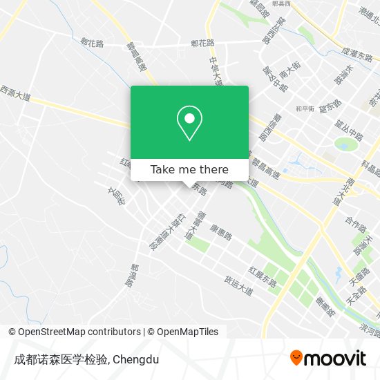 成都诺森医学检验 map