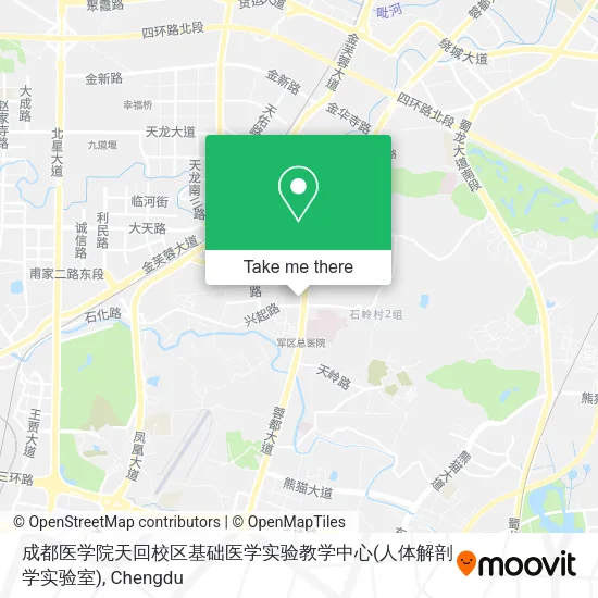 成都医学院天回校区基础医学实验教学中心(人体解剖学实验室) map