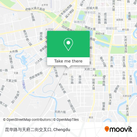 昆华路与天府二街交叉口 map
