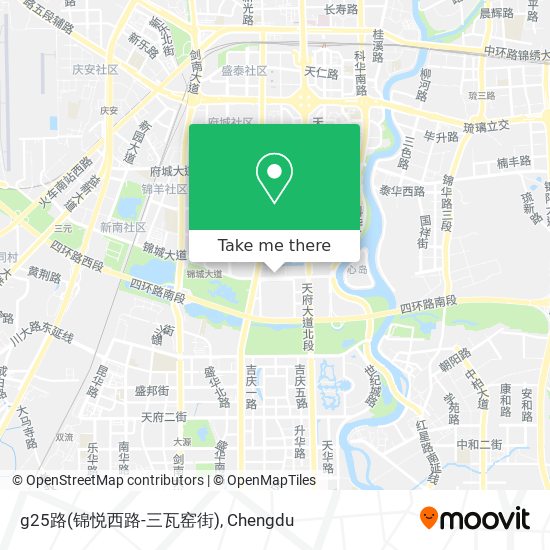 g25路(锦悦西路-三瓦窑街) map