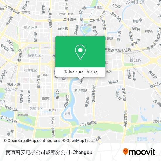 南京科安电子公司成都分公司 map