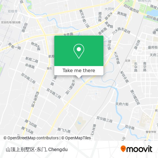 山顶上别墅区-东门 map