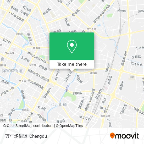 万年场街道 map
