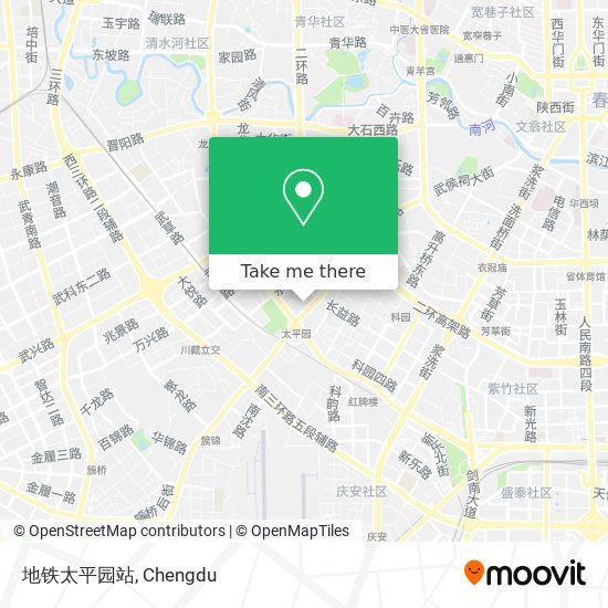 地铁太平园站 map