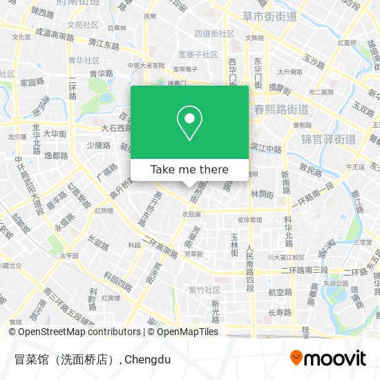 冒菜馆（洗面桥店） map