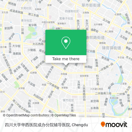 四川大学华西医院成办分院辅导医院 map