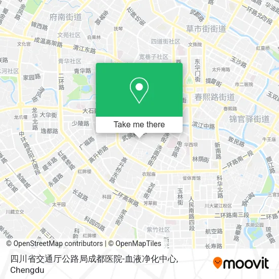 四川省交通厅公路局成都医院-血液净化中心 map