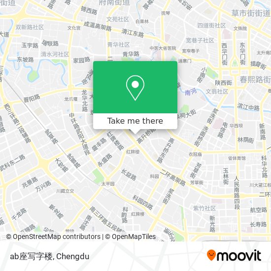 ab座写字楼 map