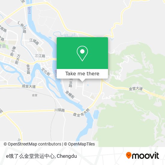 e饿了么金堂营运中心 map