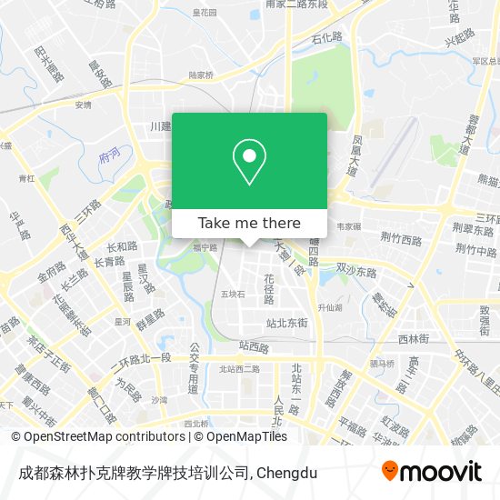 成都森林扑克牌教学牌技培训公司 map