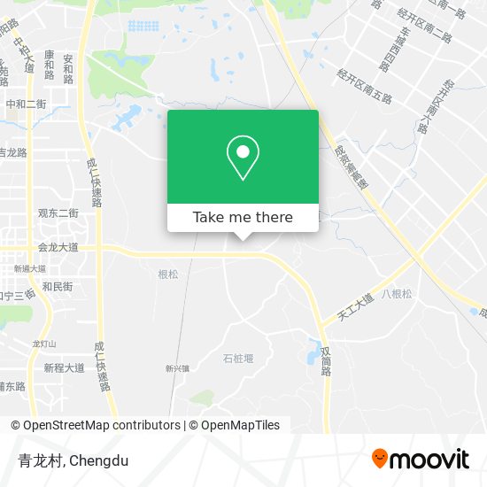 青龙村 map