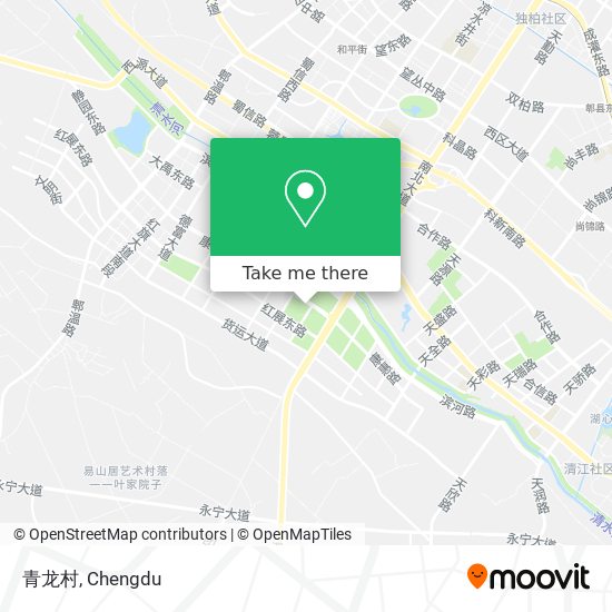 青龙村 map