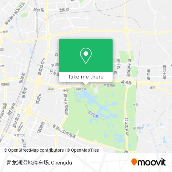 青龙湖湿地停车场 map
