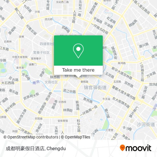 成都明豪假日酒店 map