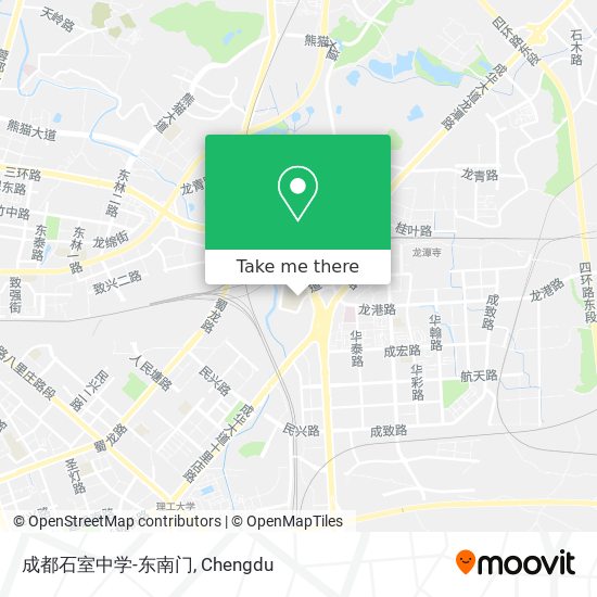 成都石室中学-东南门 map
