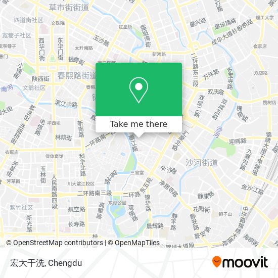 宏大干洗 map