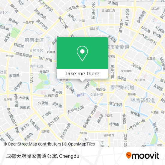 成都天府驿家普通公寓 map