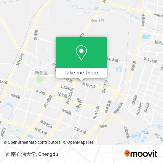 西南石油大学 map