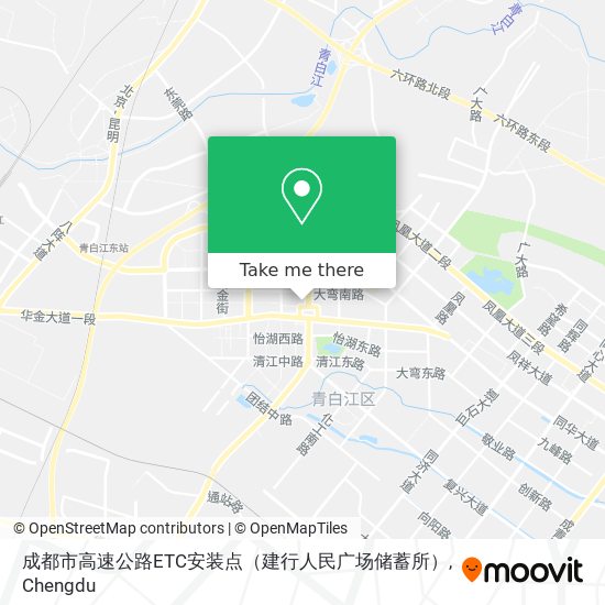 成都市高速公路ETC安装点（建行人民广场储蓄所） map