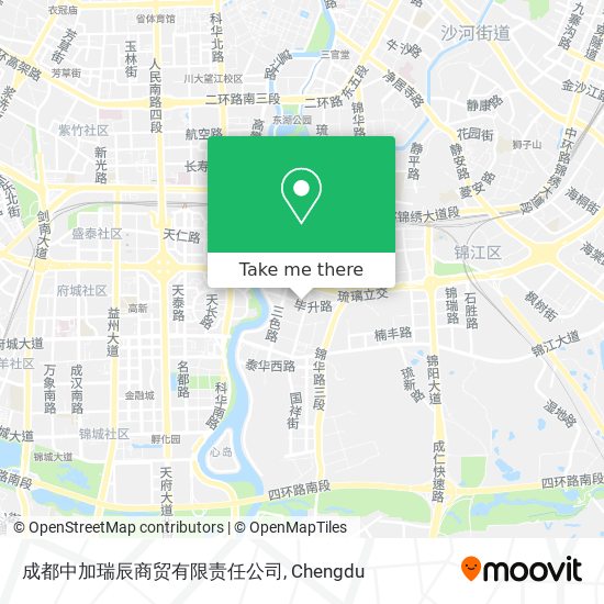 成都中加瑞辰商贸有限责任公司 map