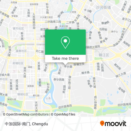 中加国际-南门 map