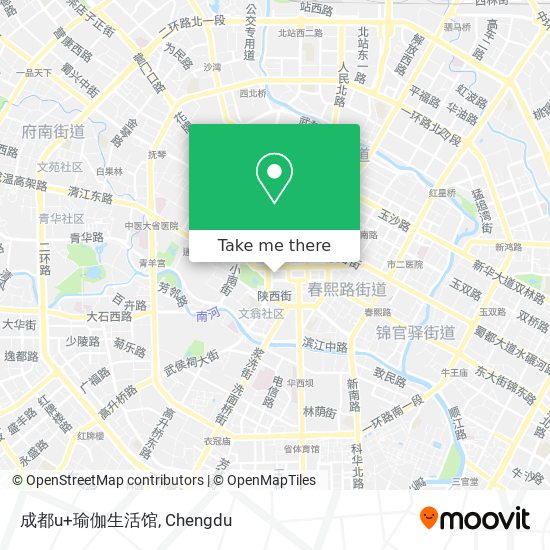 成都u+瑜伽生活馆 map