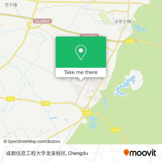 成都信息工程大学龙泉校区 map