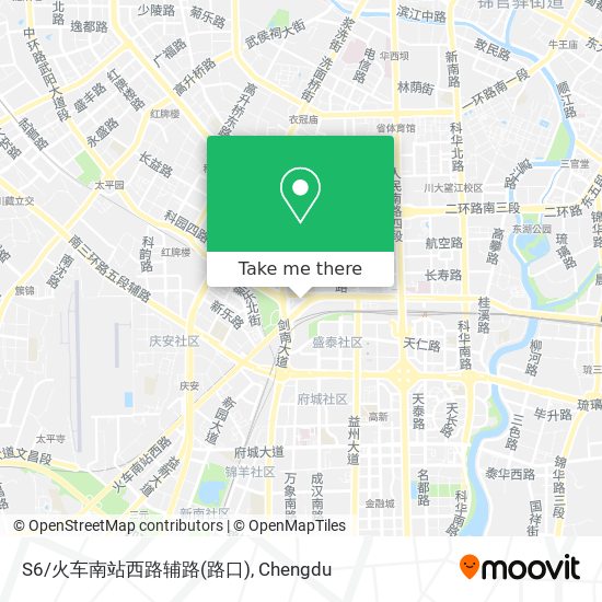 S6/火车南站西路辅路(路口) map