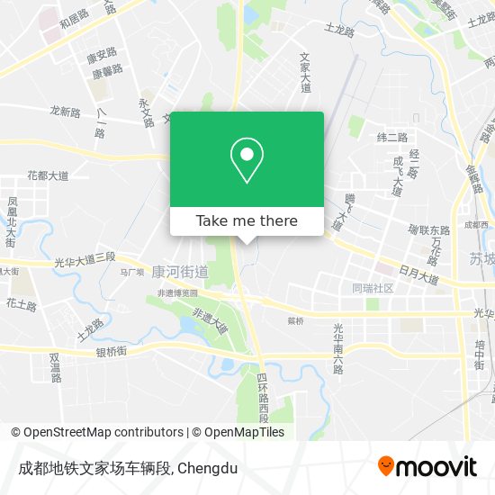 成都地铁文家场车辆段 map