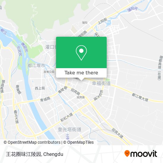 王花圈味江陵园 map
