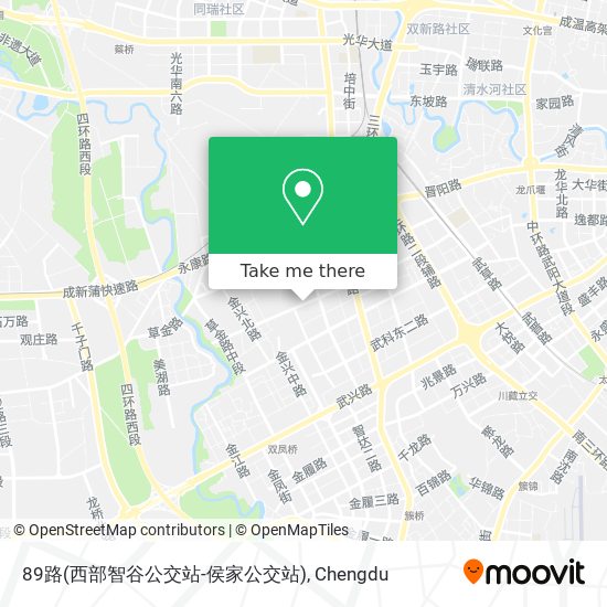 89路(西部智谷公交站-侯家公交站) map