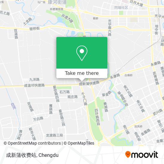 成新蒲收费站 map