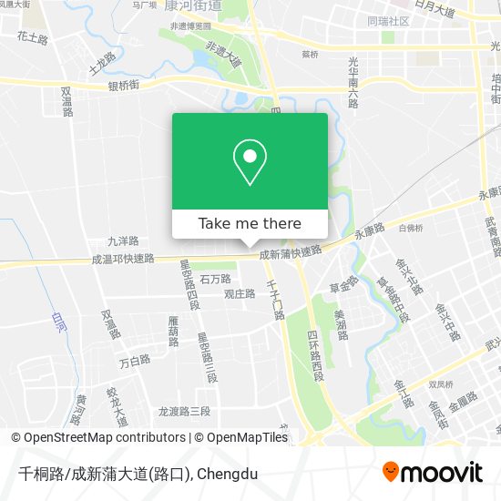千桐路/成新蒲大道(路口) map