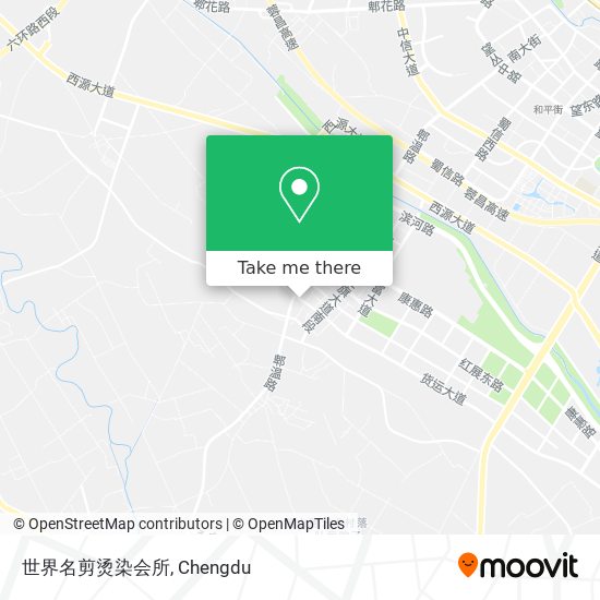 世界名剪烫染会所 map