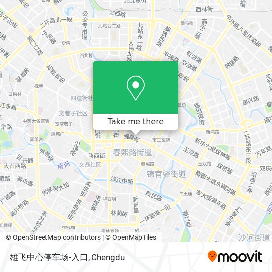 雄飞中心停车场-入口 map