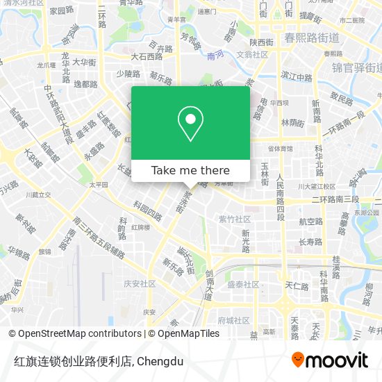 红旗连锁创业路便利店 map