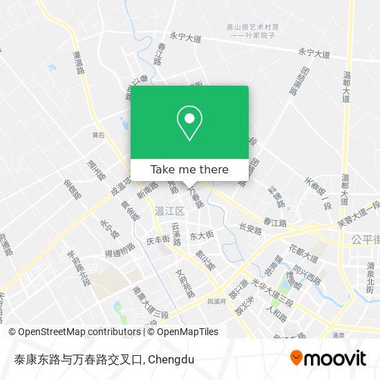 泰康东路与万春路交叉口 map