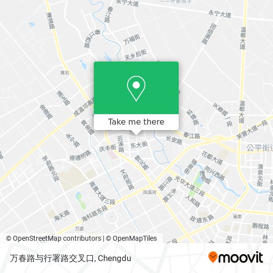 万春路与行署路交叉口 map
