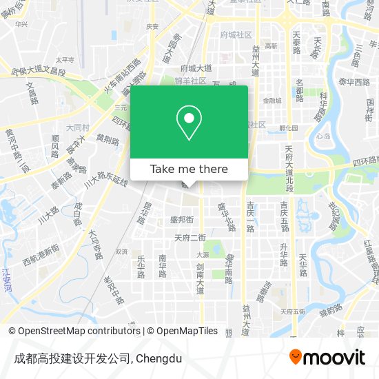 成都高投建设开发公司 map