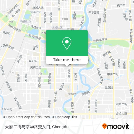天府二街与萃华路交叉口 map