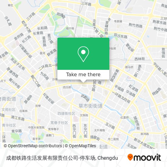 成都铁路生活发展有限责任公司-停车场 map