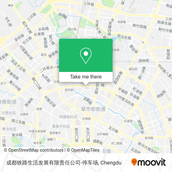 成都铁路生活发展有限责任公司-停车场 map