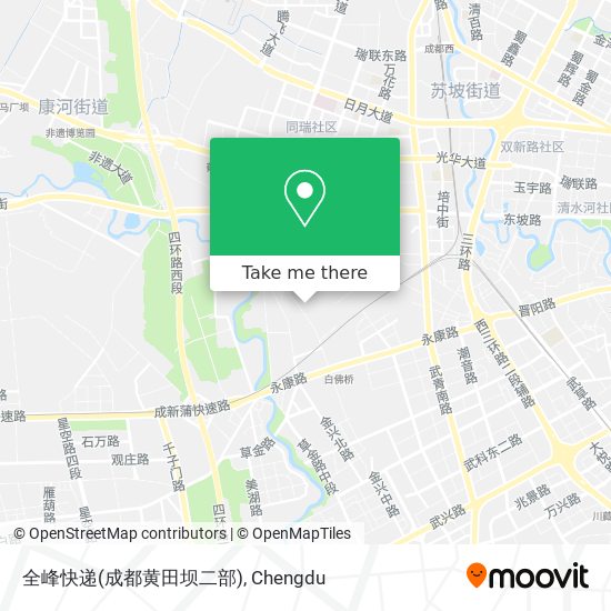 全峰快递(成都黄田坝二部) map