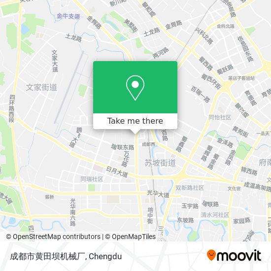 成都市黄田坝机械厂 map