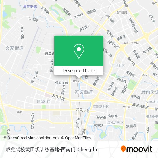 成鑫驾校黄田坝训练基地-西南门 map