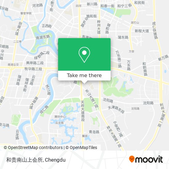 和贵南山上会所 map