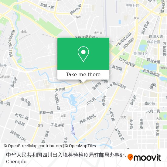 中华人民共和国四川出入境检验检疫局驻邮局办事处 map