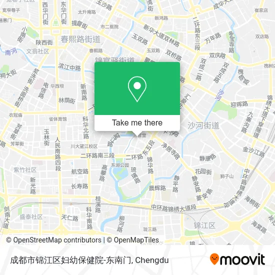 成都市锦江区妇幼保健院-东南门 map