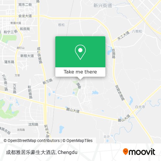 成都雅居乐豪生大酒店 map