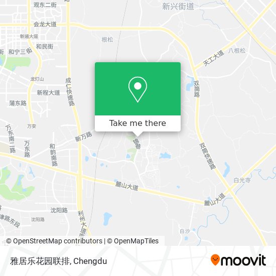 雅居乐花园联排 map